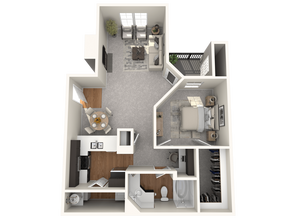 A3 - 797 Sq. Ft. 1114 floor plan